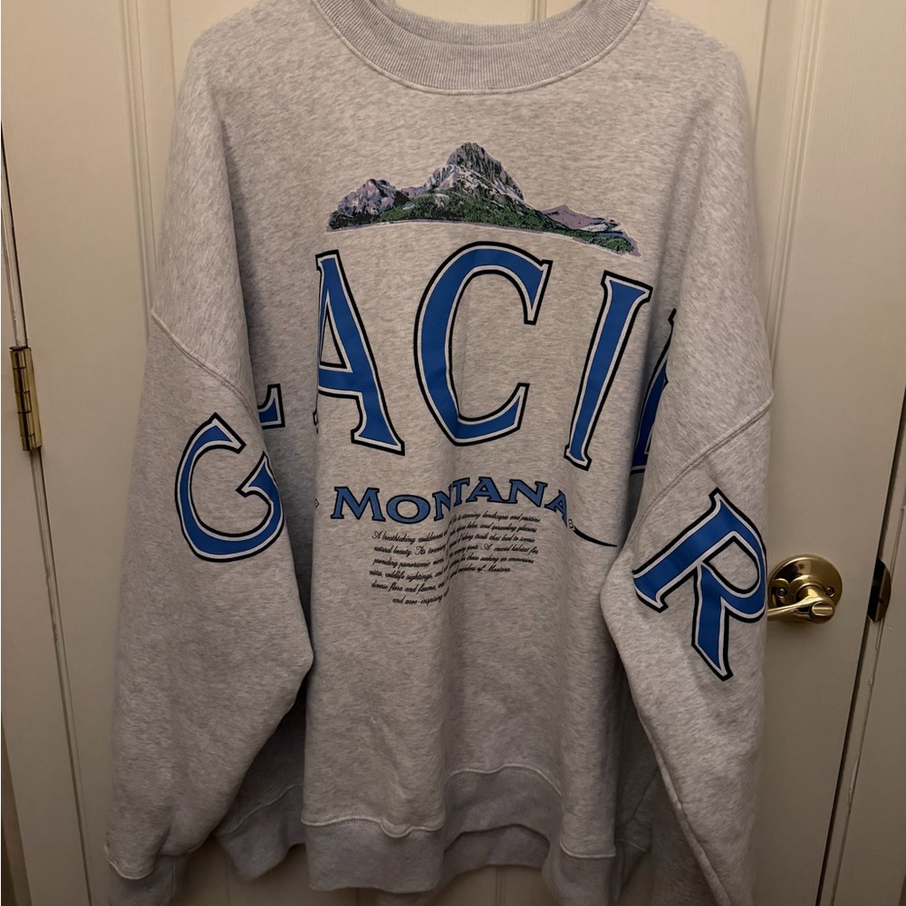 Abercrombie Glacier Montana Crewneck XXL